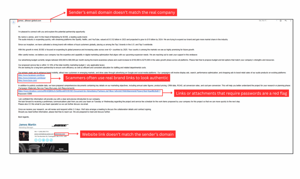 phishing email real example real or fake email