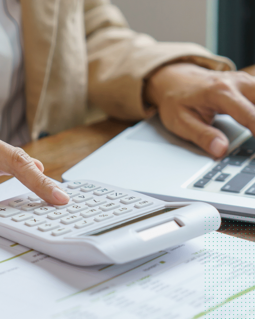 person budgeting for IT services