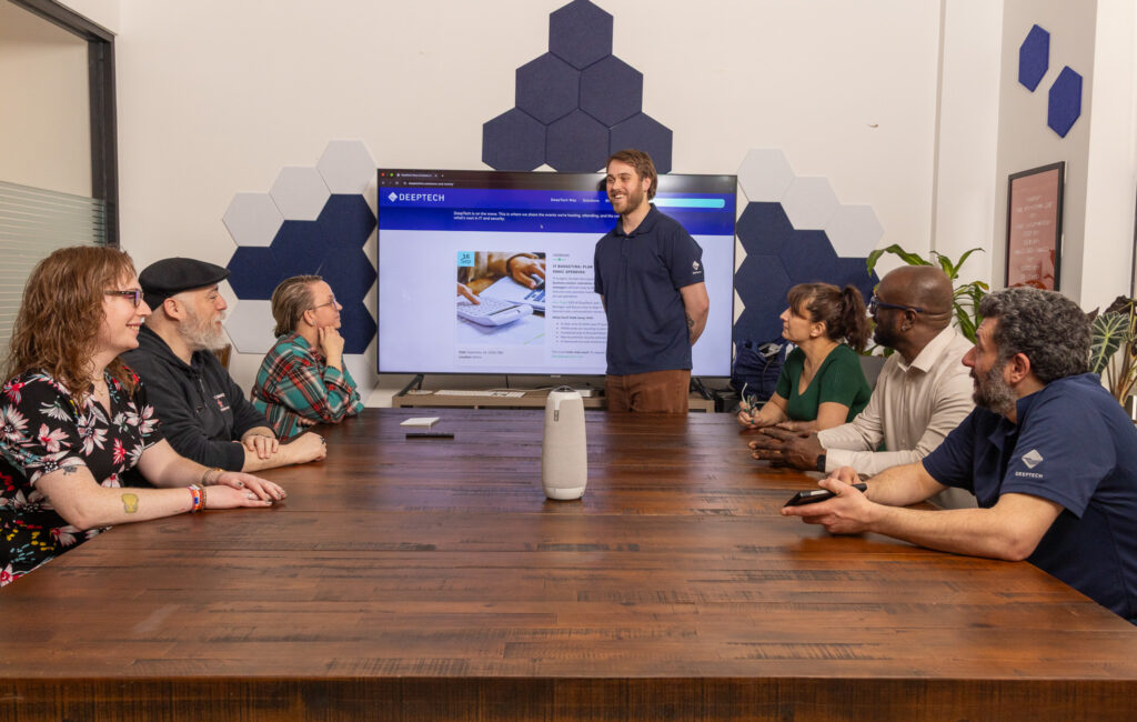 group of it providers in a meeting